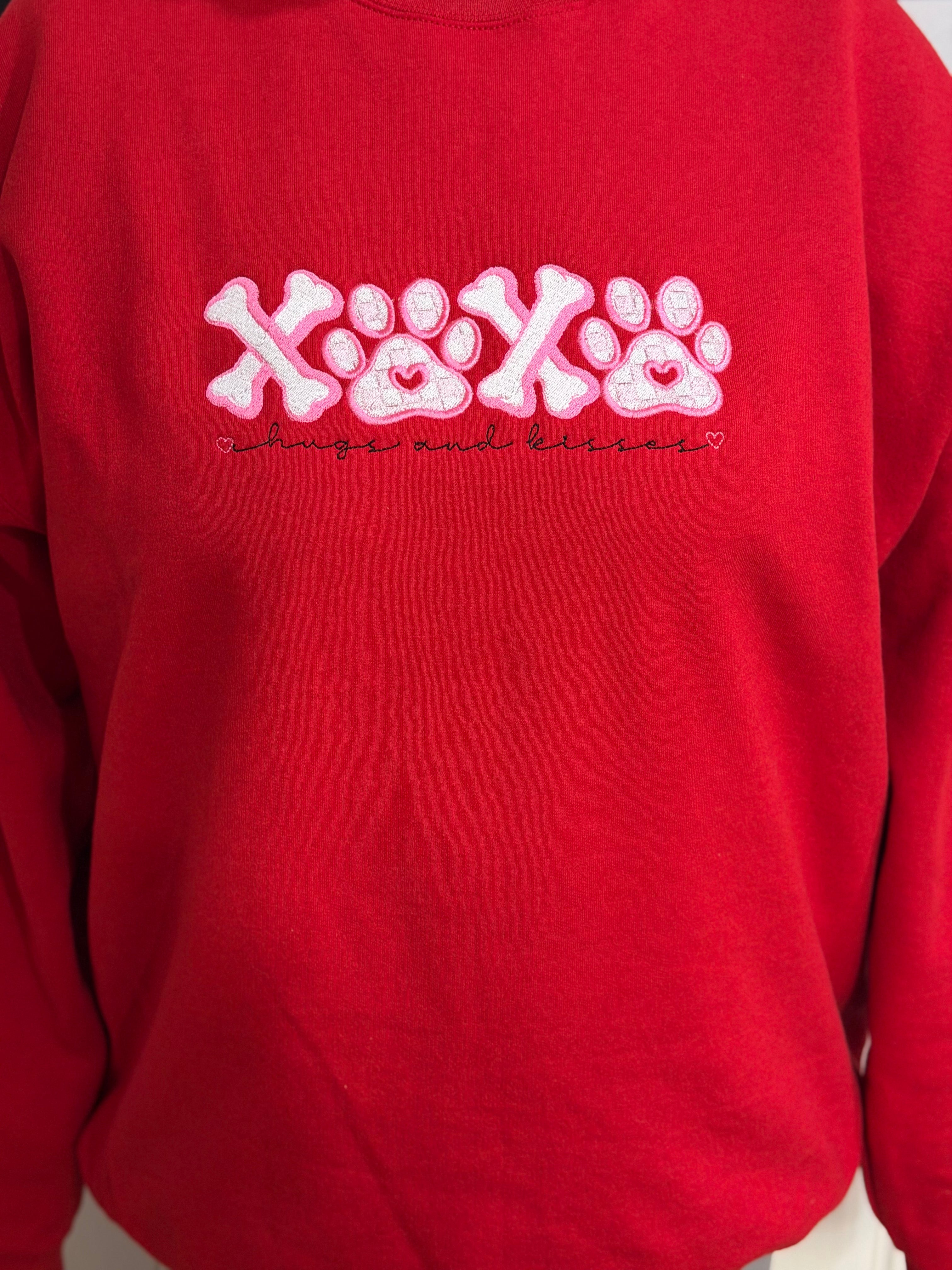 XOXO Paw Embroidered Sweatshirt