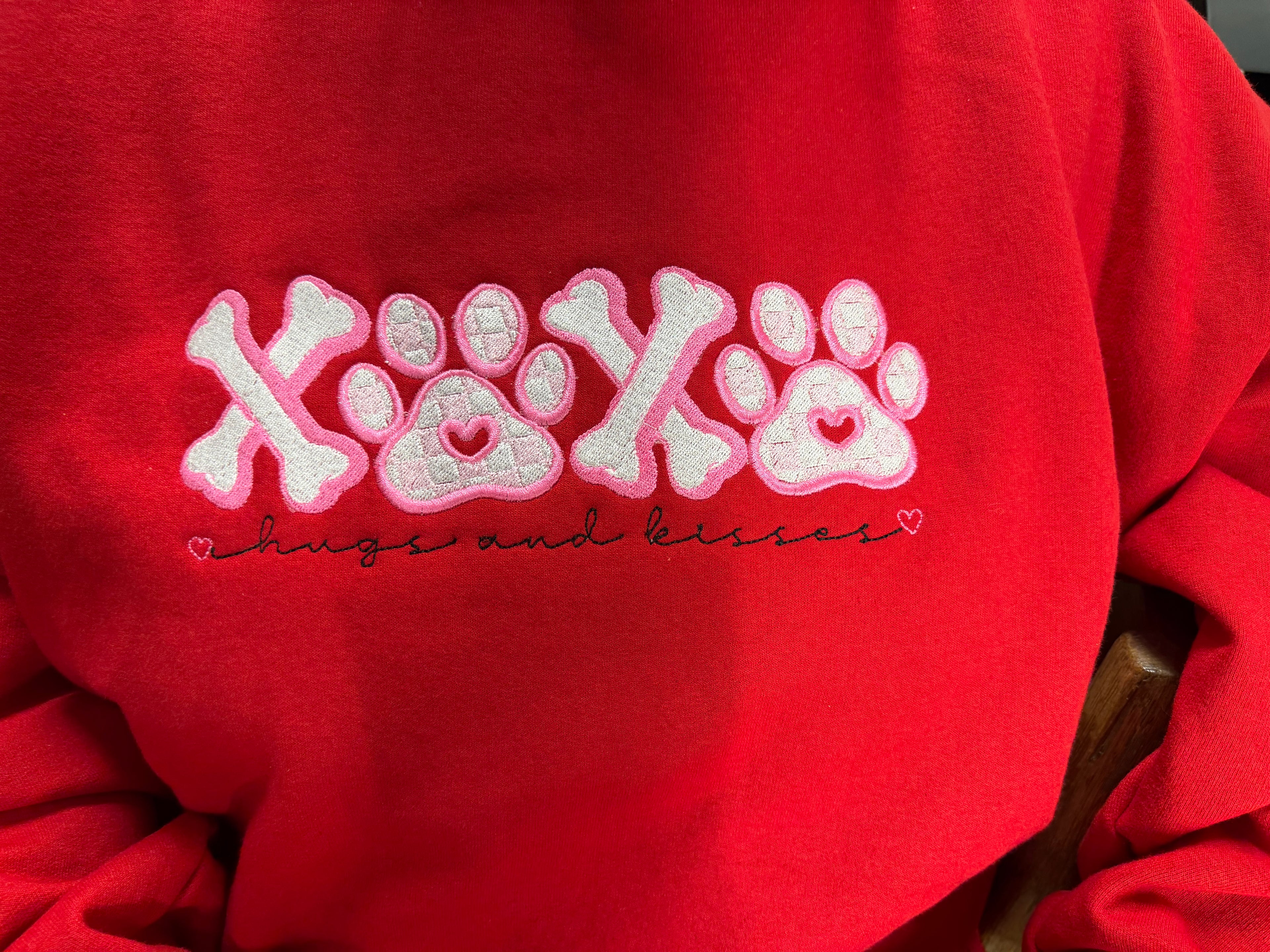 XOXO Paw Embroidered Sweatshirt