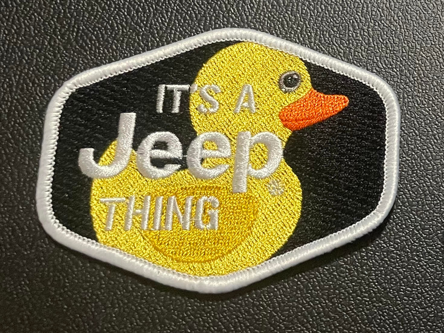 Jeep Duck Black/White Patch