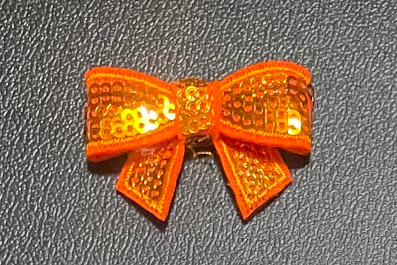 Orange Bow Patch