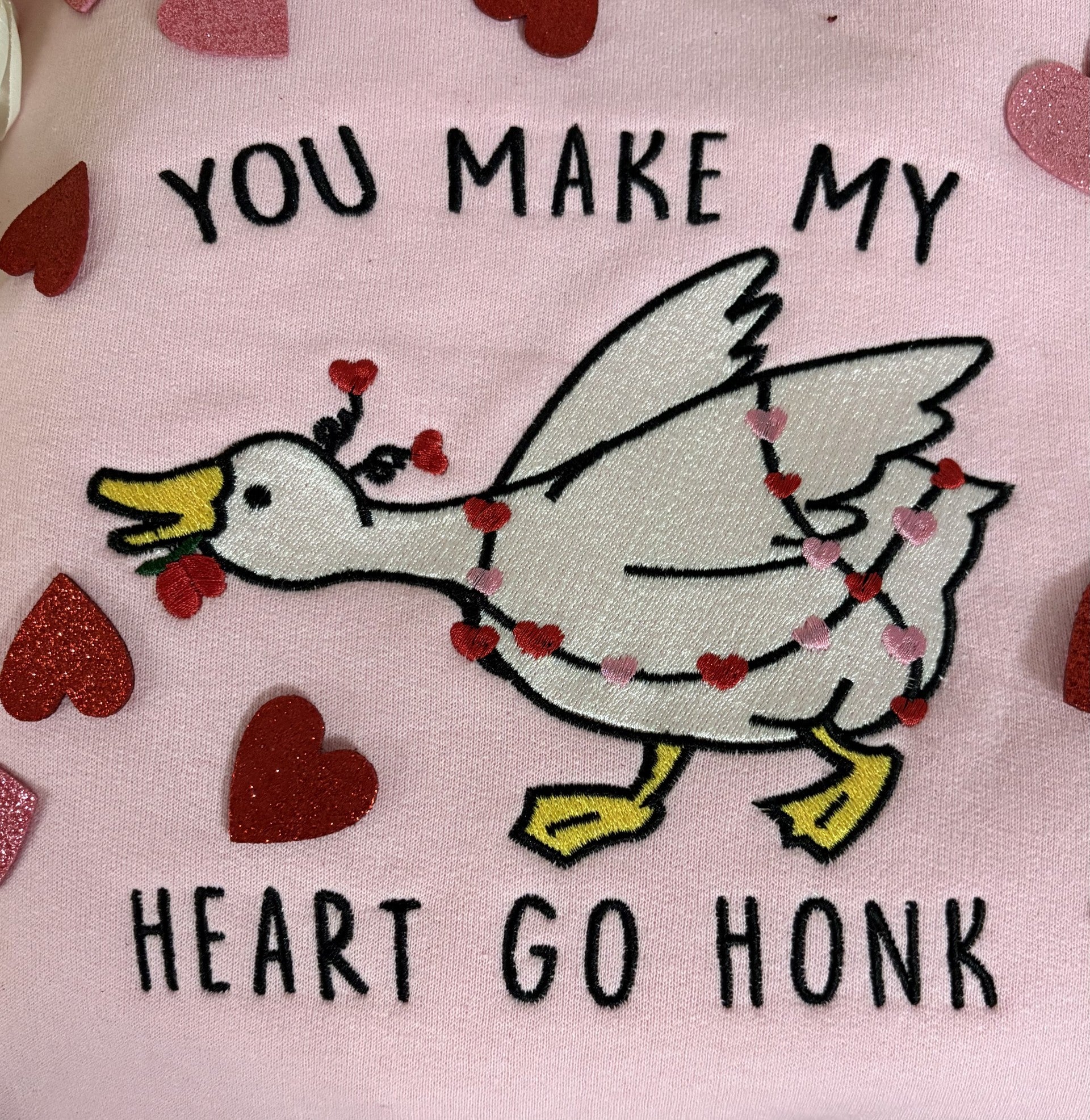 You Make My Heart Go Honk Embroidered Sweatshirt