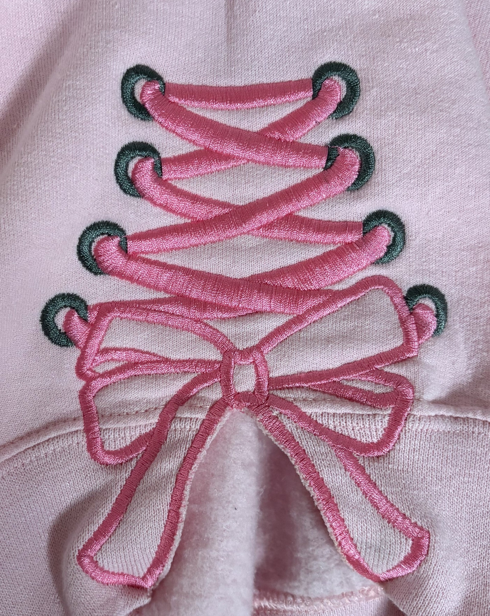 MAMA/SIDE LACE BOW SWEATSHIRT