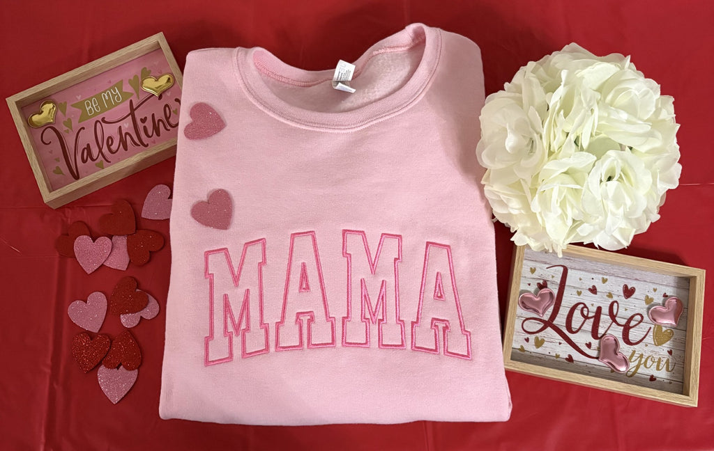 MAMA/SIDE LACE BOW SWEATSHIRT